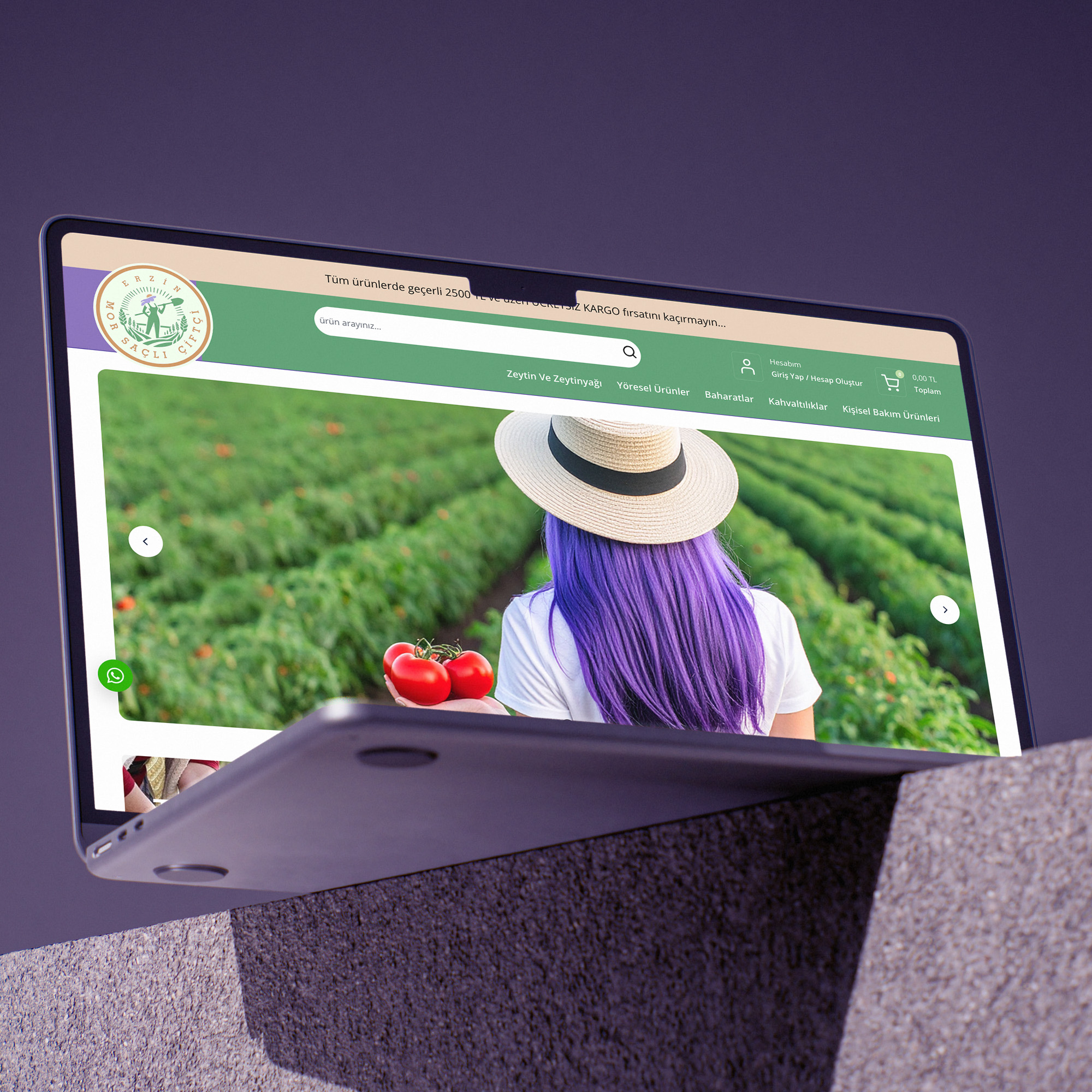 Mor Saçlı Çiftçi